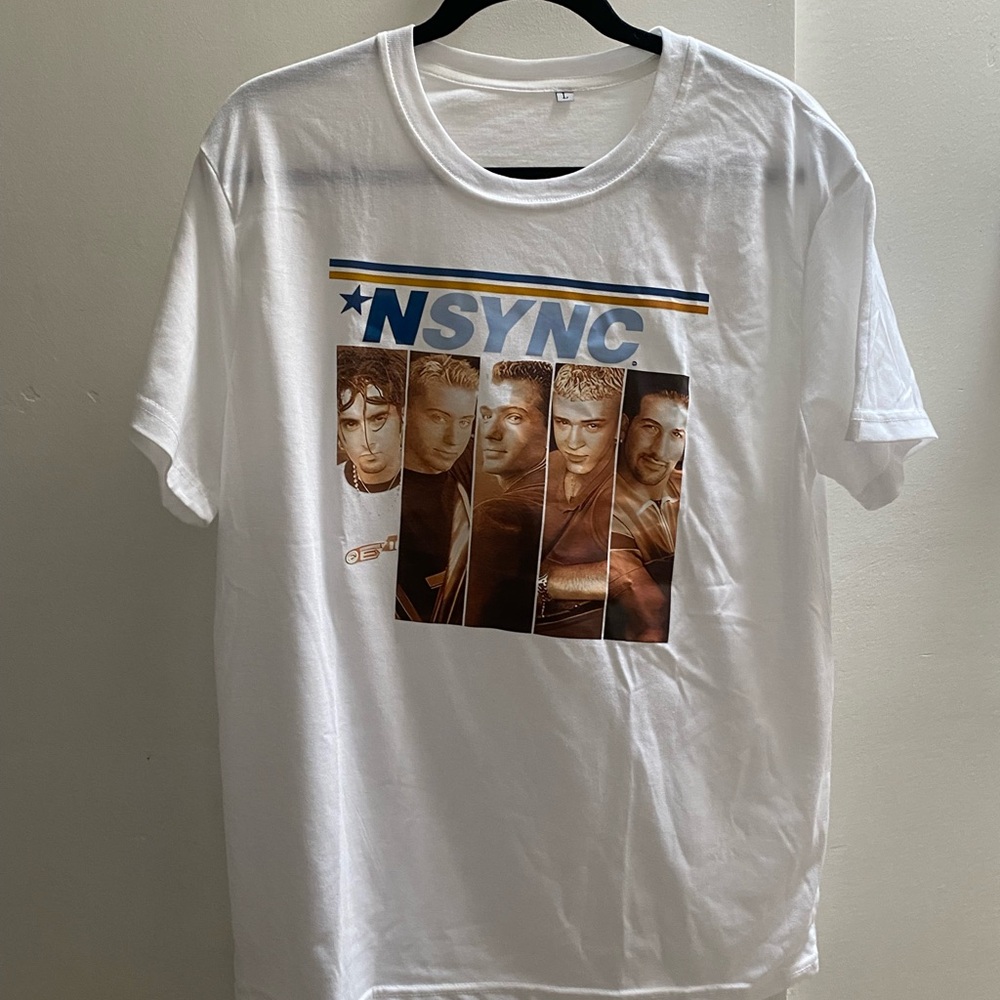 NSYNC White Graphic T-Shirt